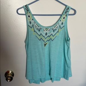 Light teal tank top